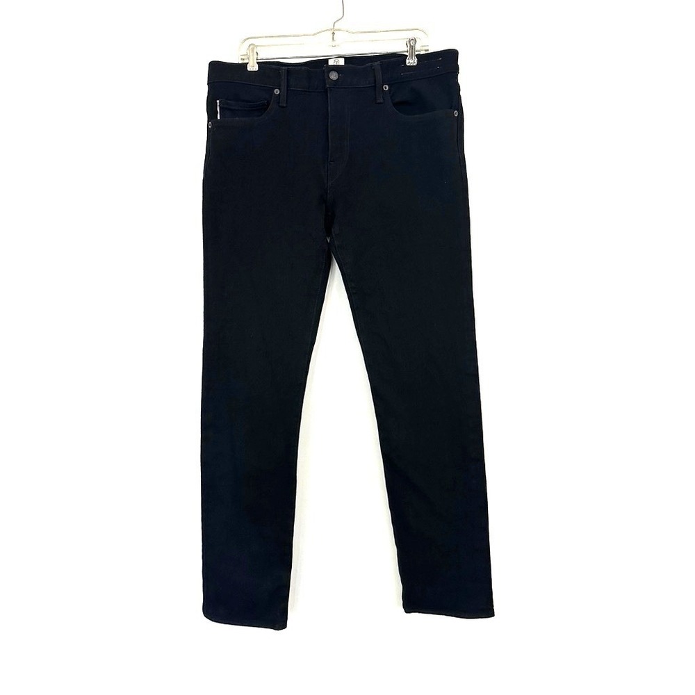 Hiroshi Kato Men 36 Slim Fit Selvedge Denim Jean 14 OZ Solid Black USA The Pen